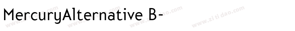 MercuryAlternative B字体转换